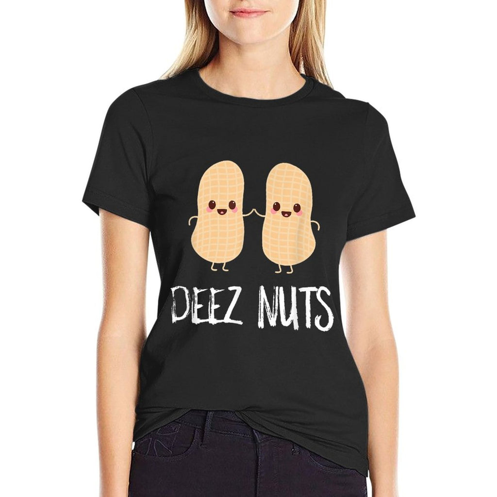 Peanut Food Funny Kawaii Cute Meme Deez Nuts Joke Gift  Rolled Sleeves T-Shirt