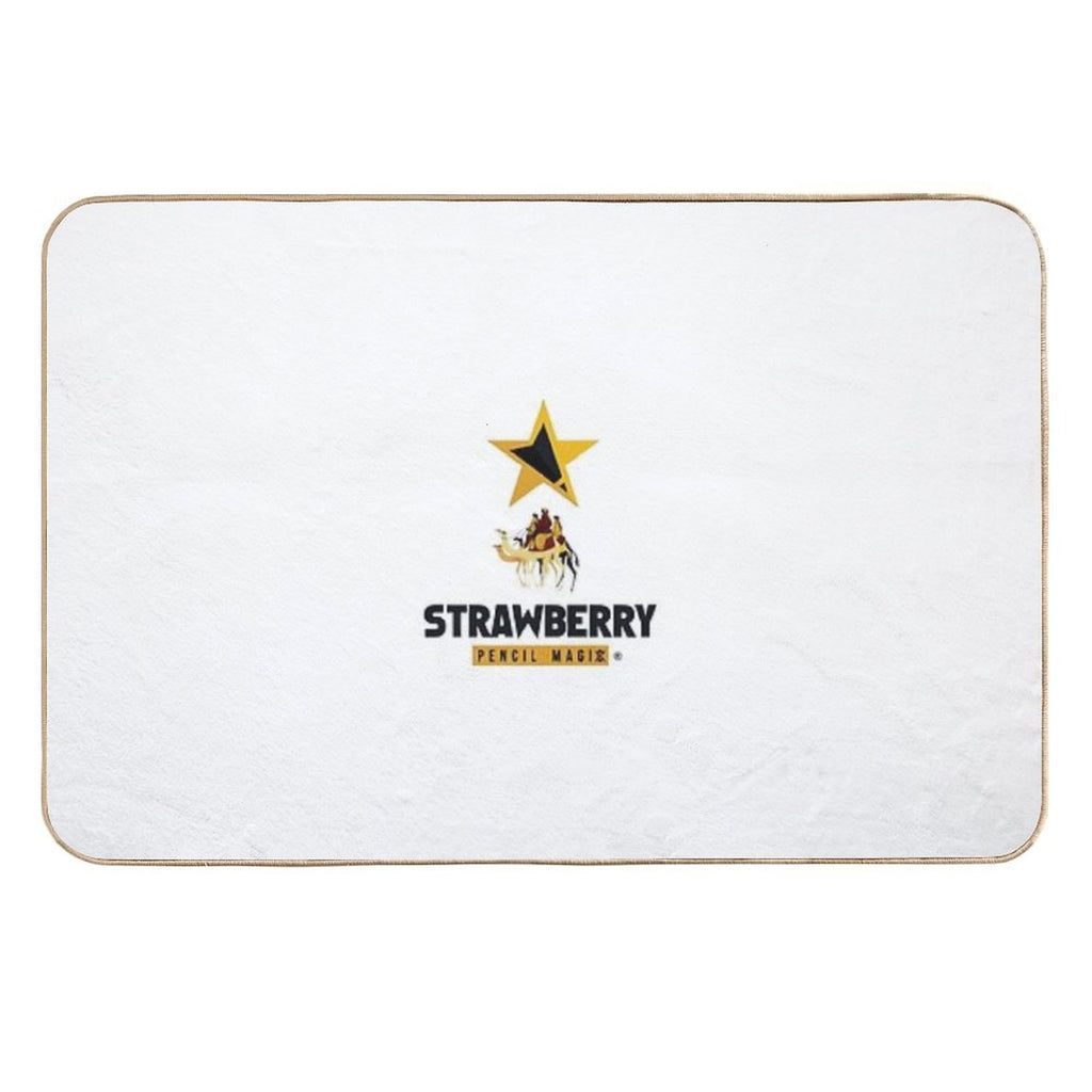Strawberry Pencil Magic  Odorless Bath Mat