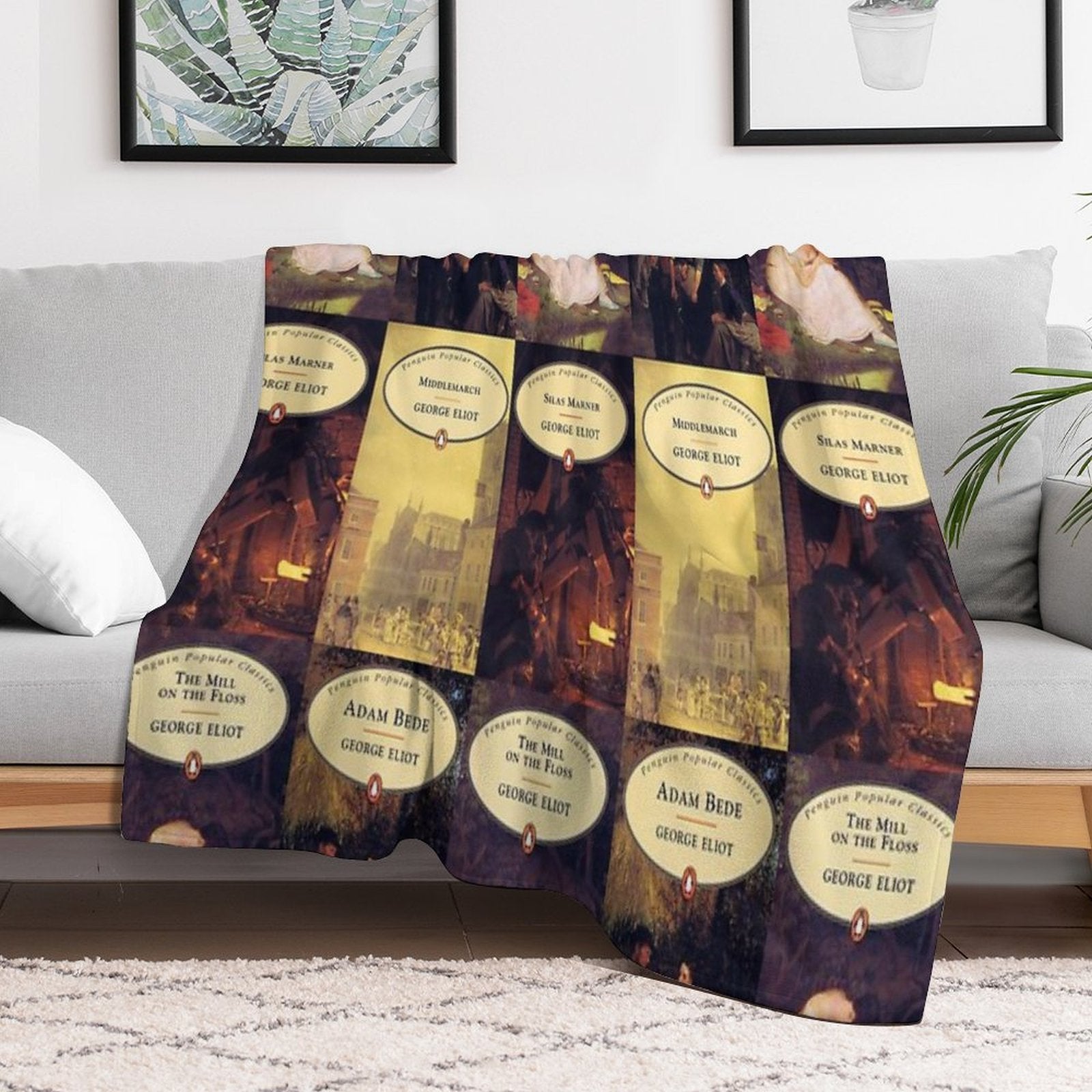 George Eliot Books All-season Throw Blanket