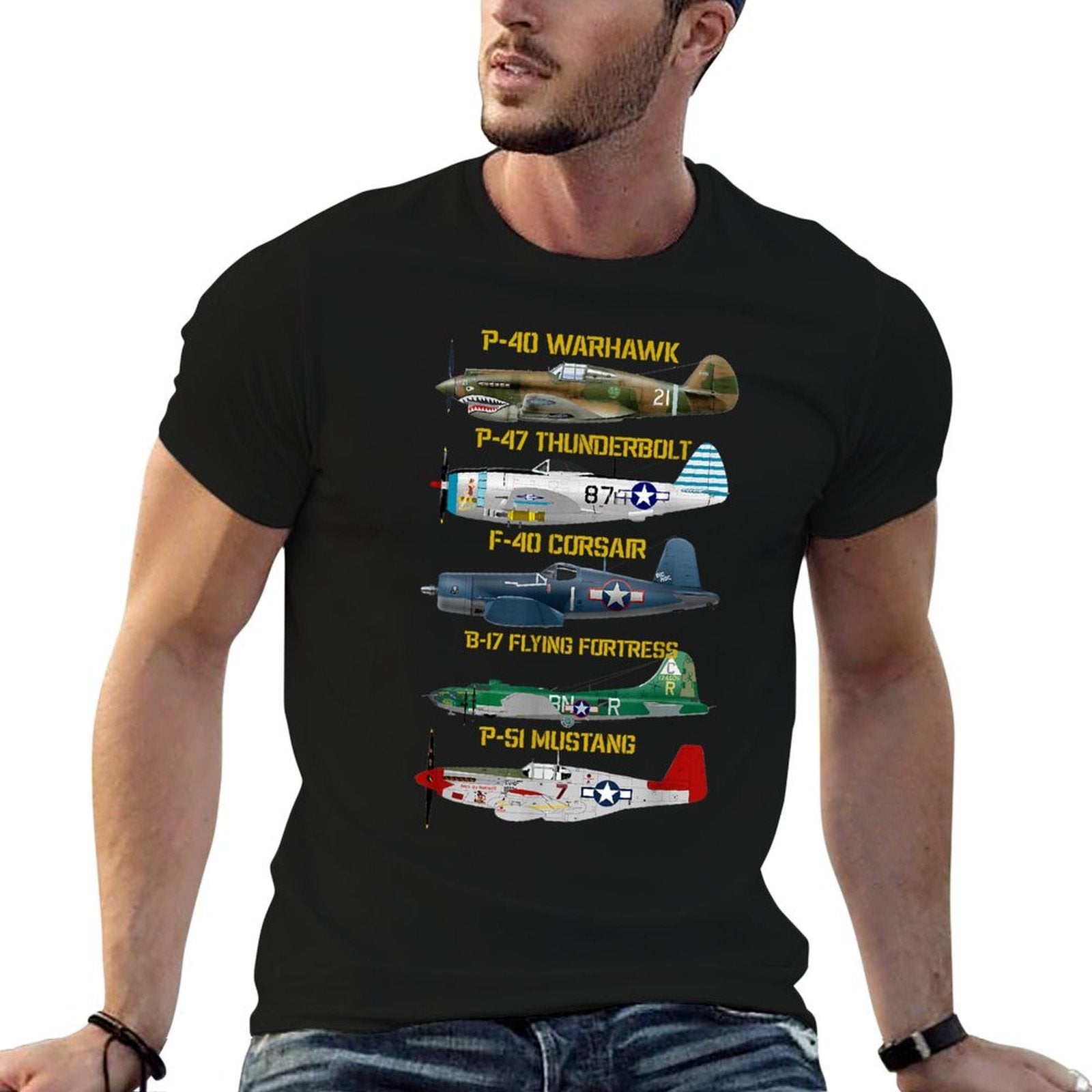 WW2 Planes Warbirds Warplanes  Durable T-Shirt
