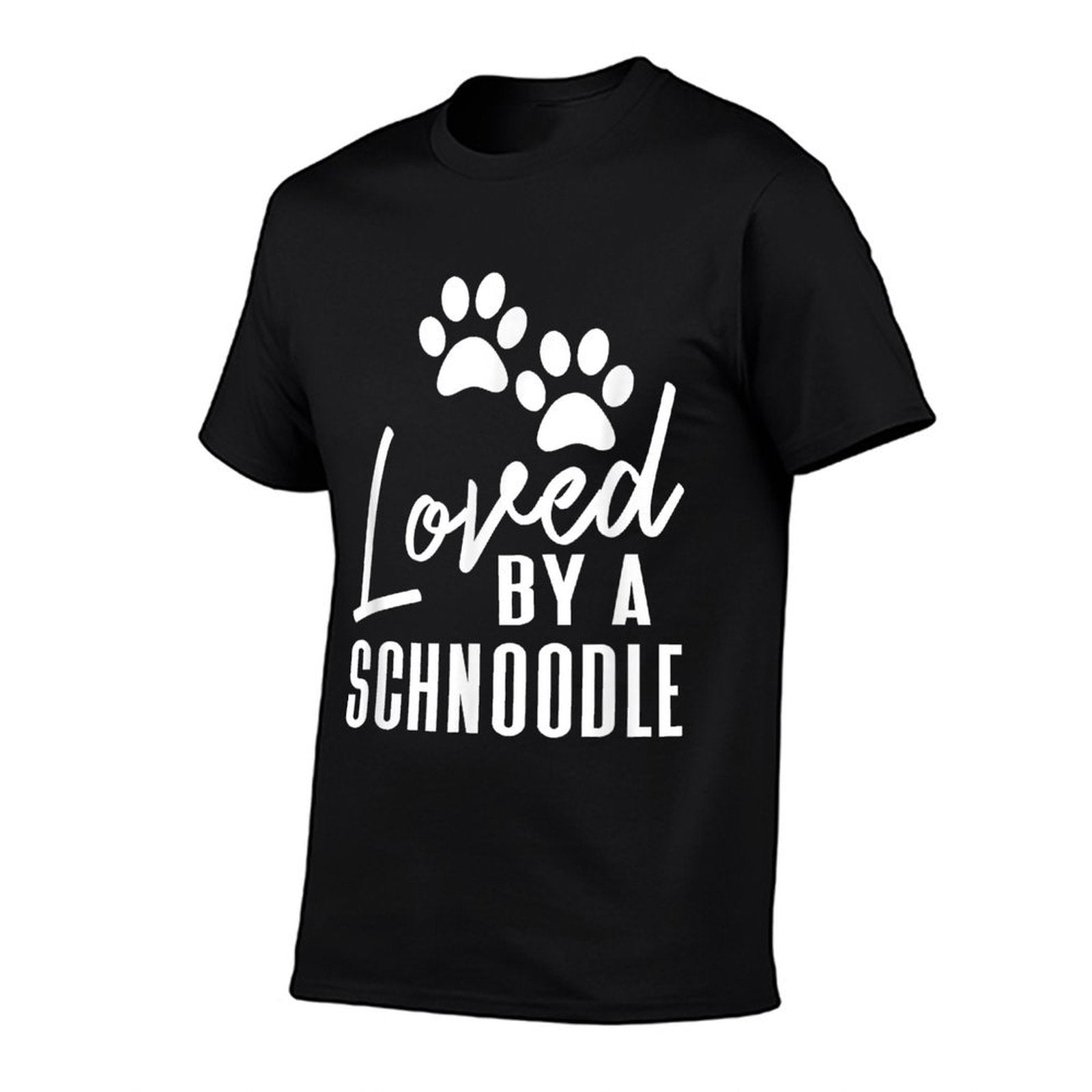 Loved By A Schnoodle - Dog Mom Or Dad  Moisture-wicking T-Shirt