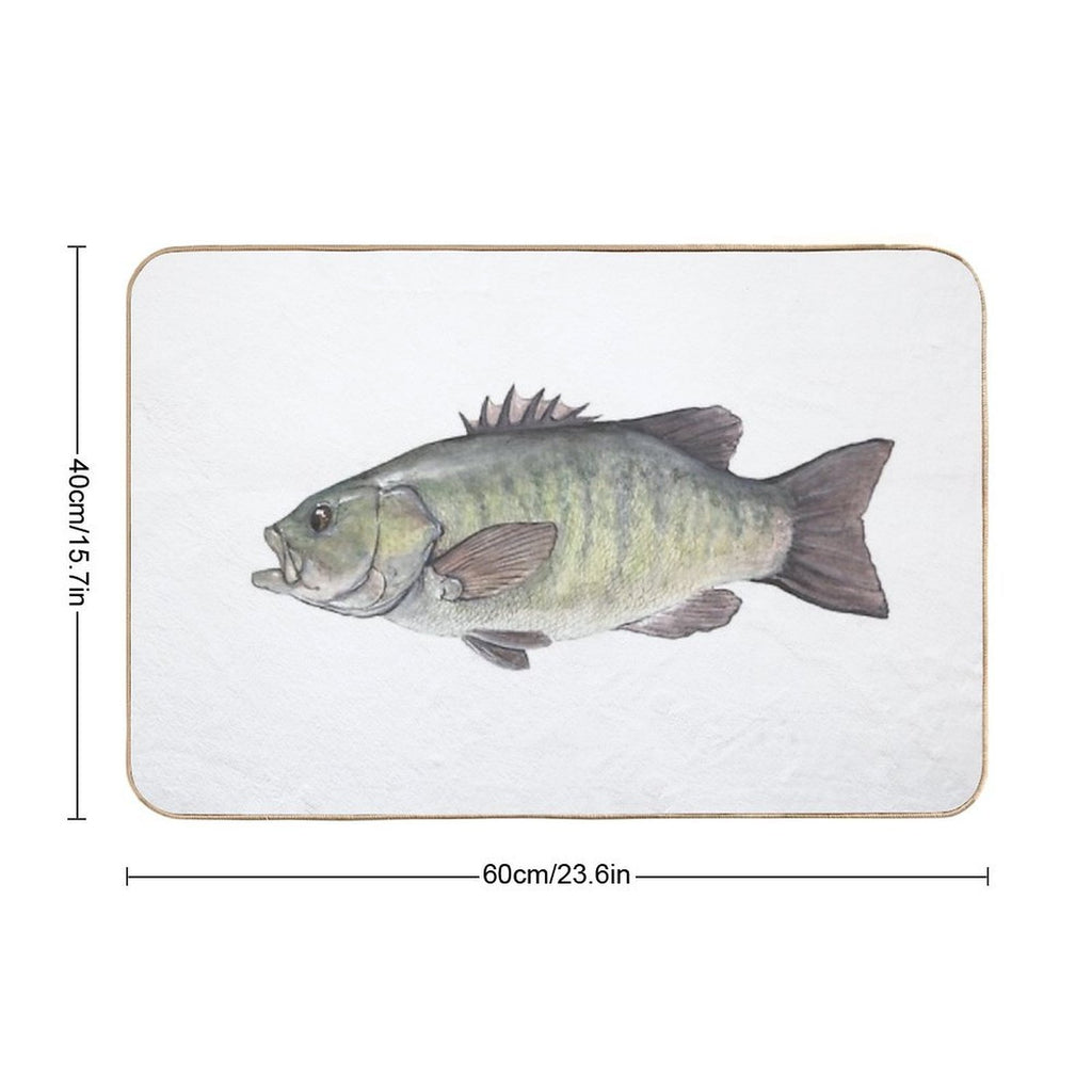 Smallmouth Bass  Multi-Purpose Bath Mat
