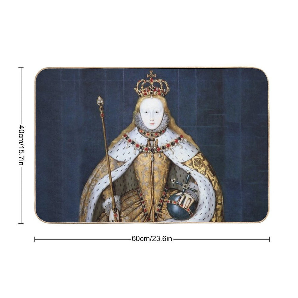 Elizabeth I Coronation Portrait  Anti-Trip Bath Mat