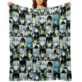Mikaela X Yuichiro- Owari No Seraph Manga Collage Color Version Plush Throw Blanket