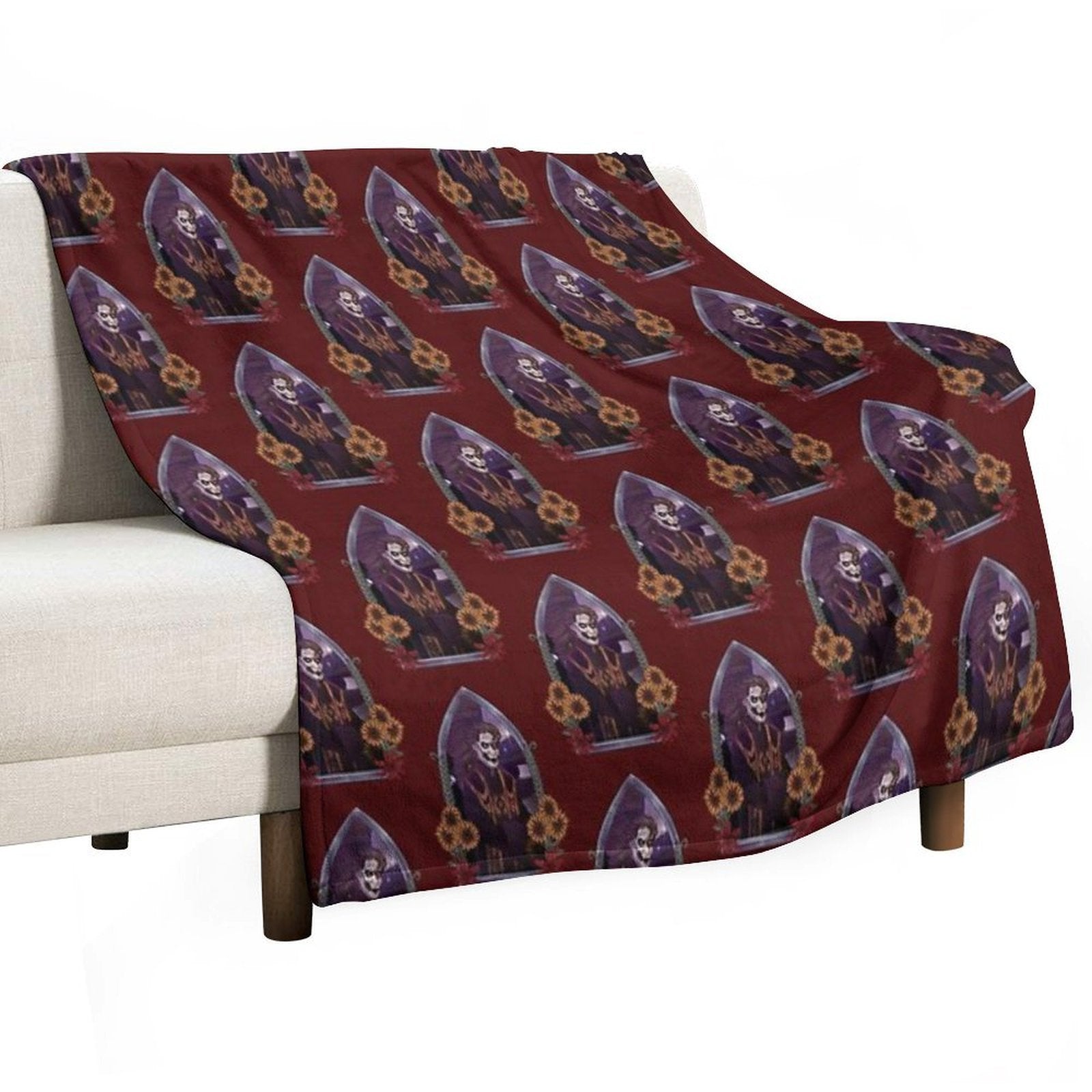 Copia Flowers Robe Window All-season Throw Blanket