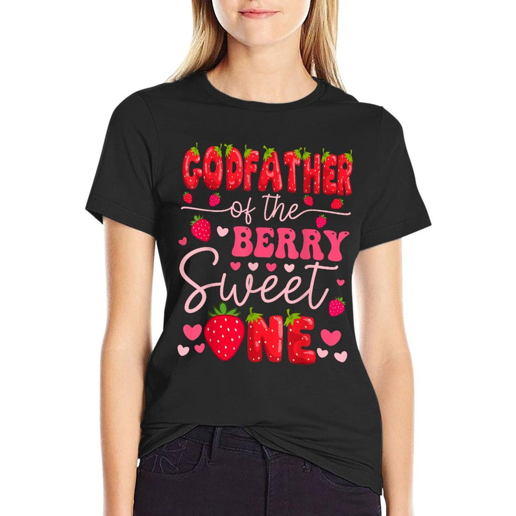 GodFather Of The Berry Sweet One Strawberry 1St Birthday  Easy-care T-Shirt