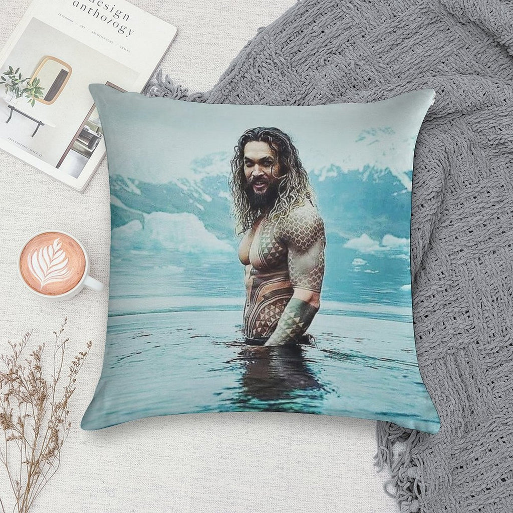 Jason Momoa Soft Warmth Comfort Throw Pillow