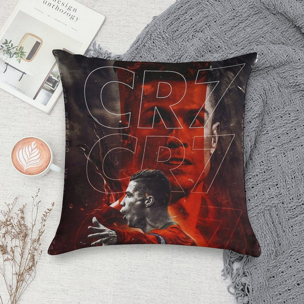 Cristiano Ronaldo Art Soft Gift Ready Throw Pillow