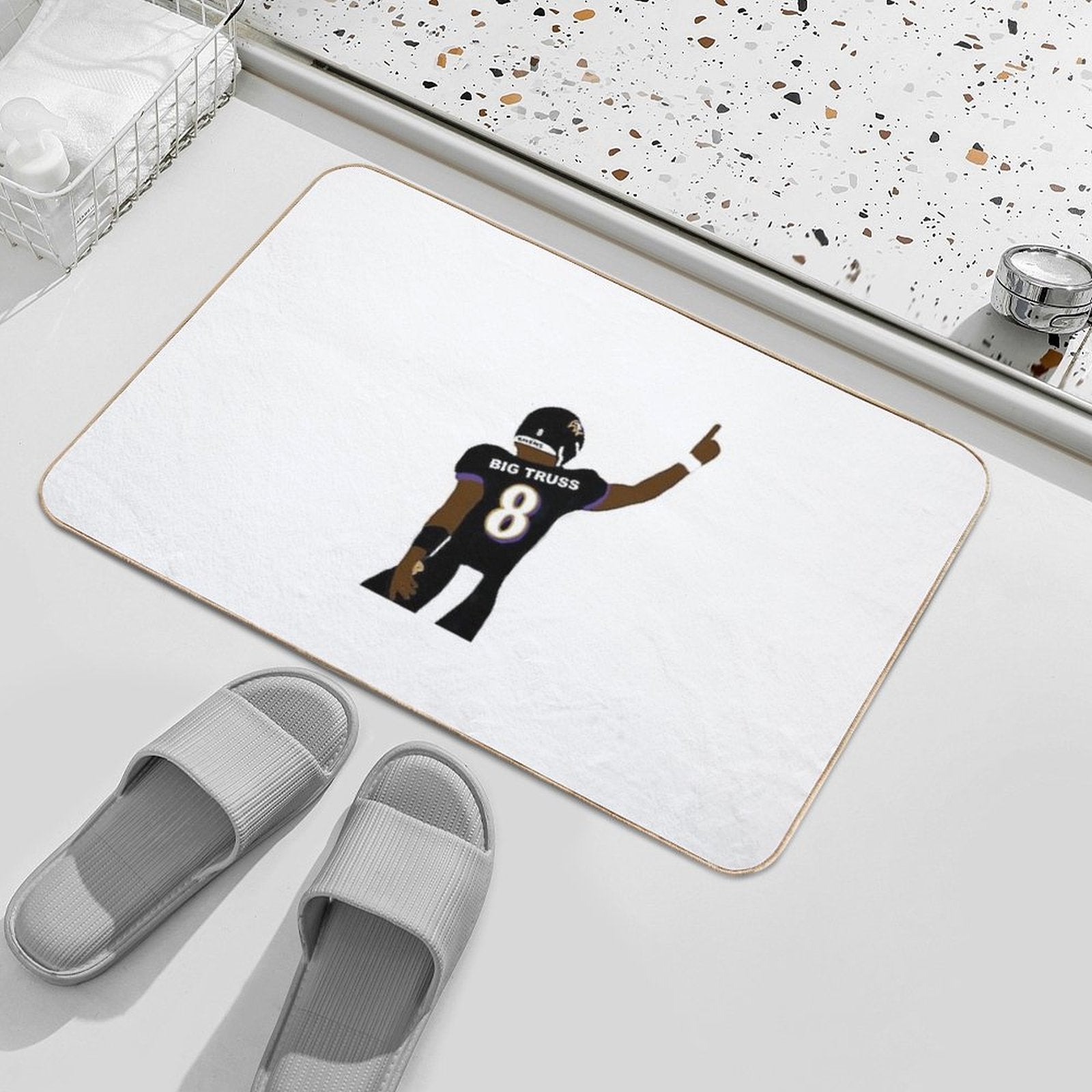 Lamar Jackson - Big Truss  High-Traffic Bath Mat
