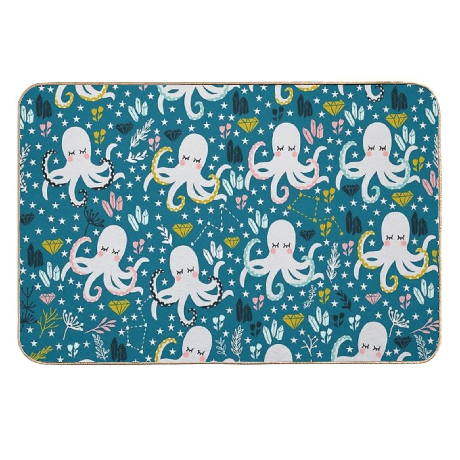 Cute Octopus  Toxin-Free Bath Mat