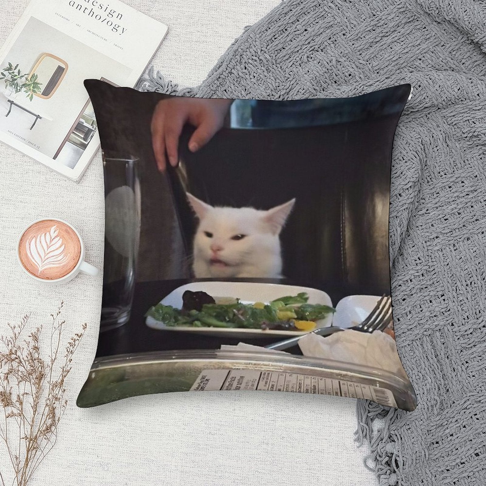 It Cat Soft Decorative Cover Throw Pillow