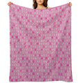 Astrology Symbols And Signs Pink Pattern Wrinkle-free Throw Blanket