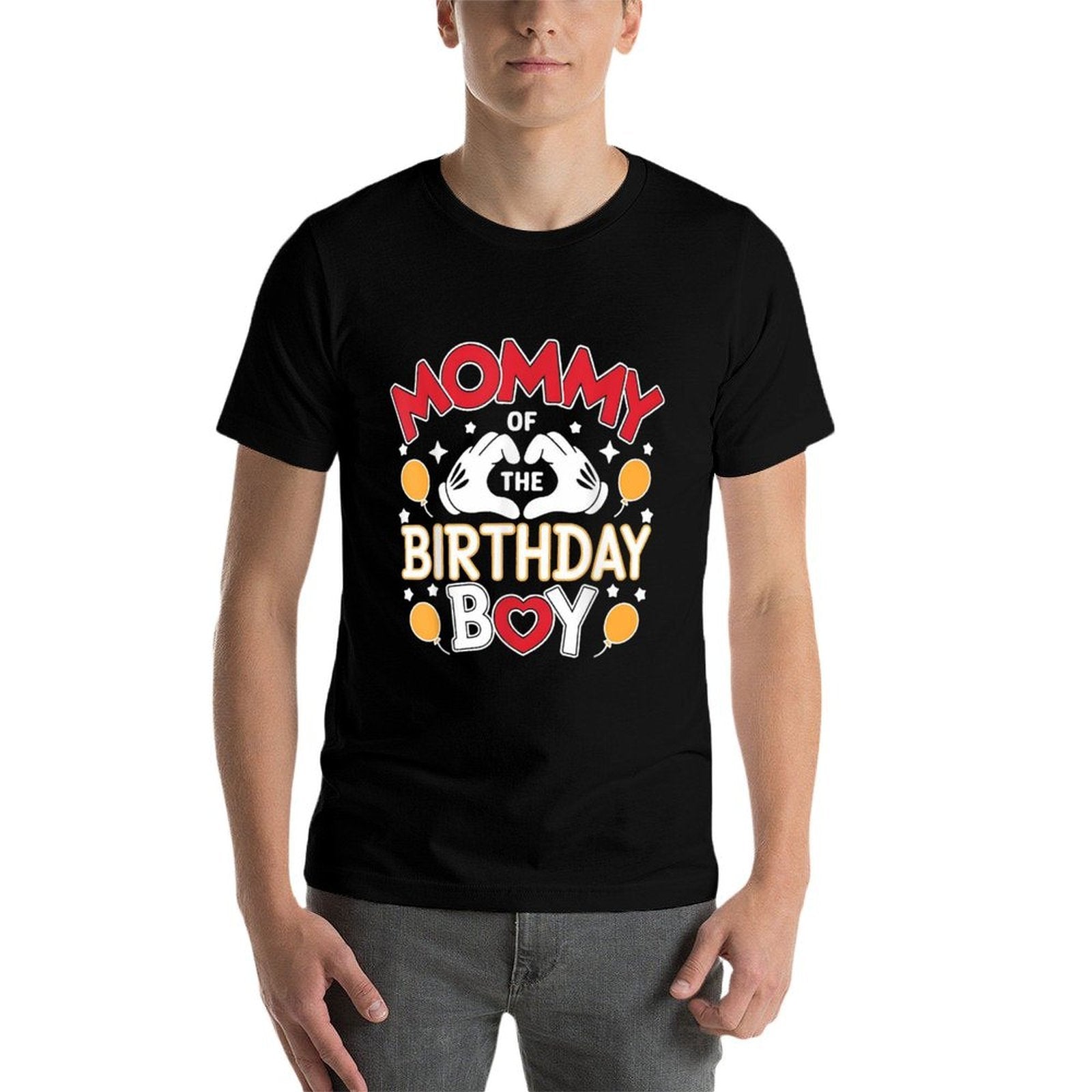 Mom Of The Birthday Boy Family Party Birthday  Stretchy T-Shirt