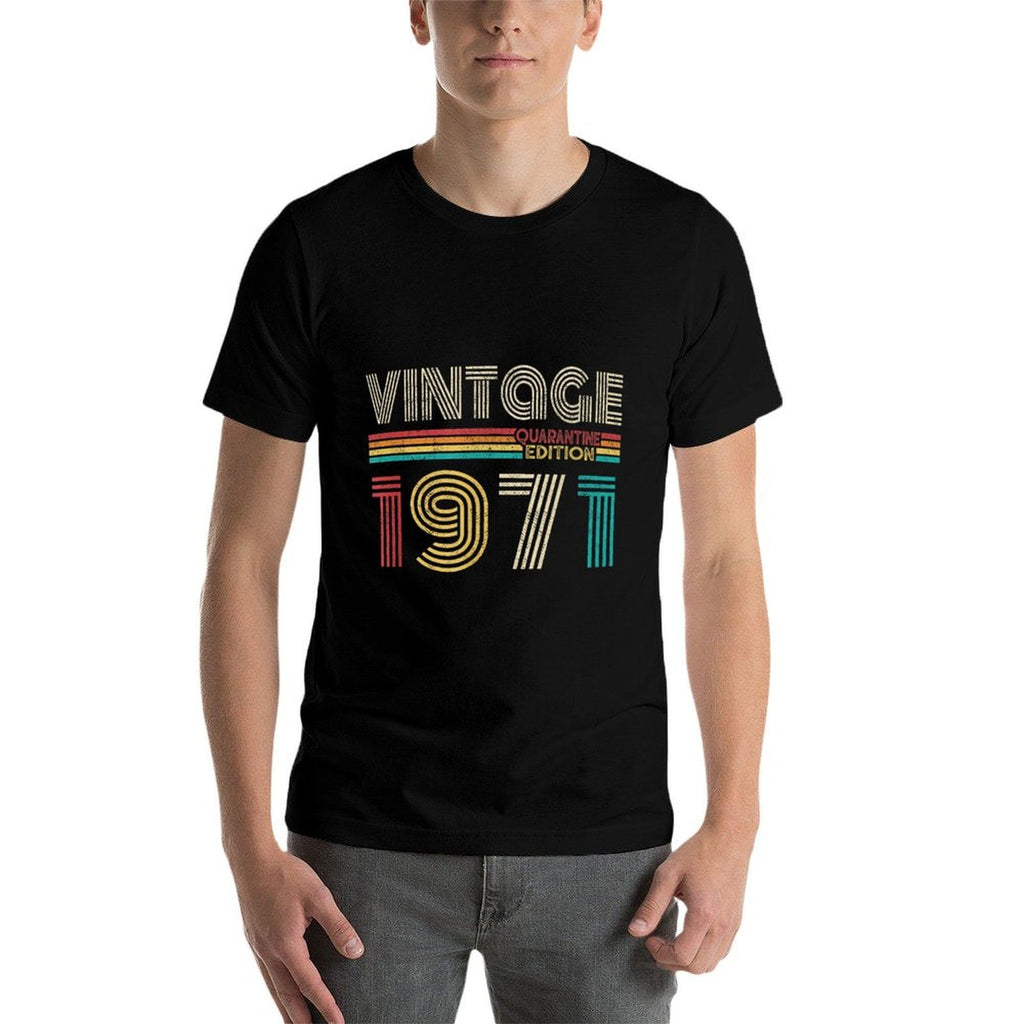 Vintage Made in 1971 50th Bday Gifts 50 Quarantine Birthday  Oversized Silhouette T-Shirt