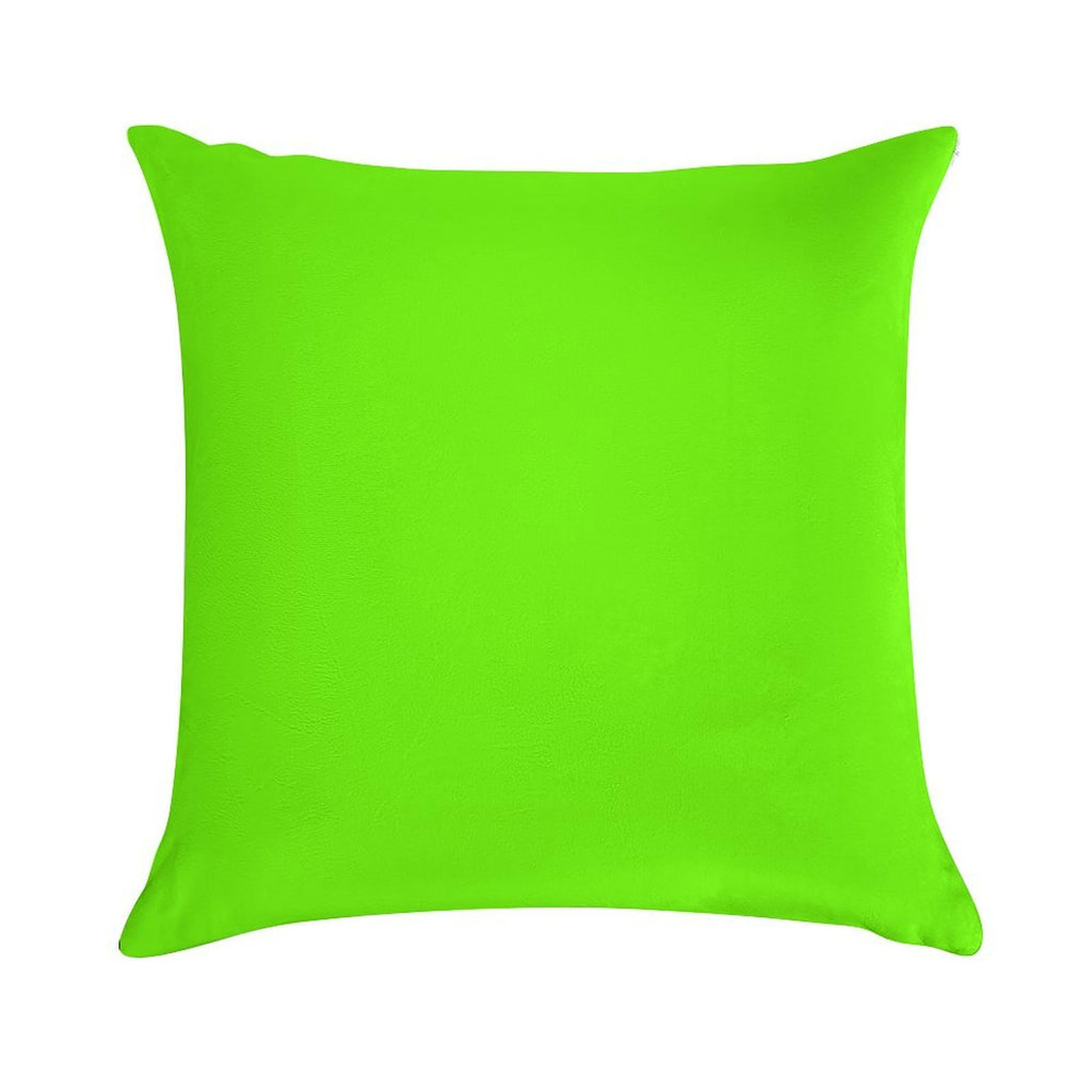 Super Bright Fluorescent Green Neon Soft Anti-Pilling Throw Pillow