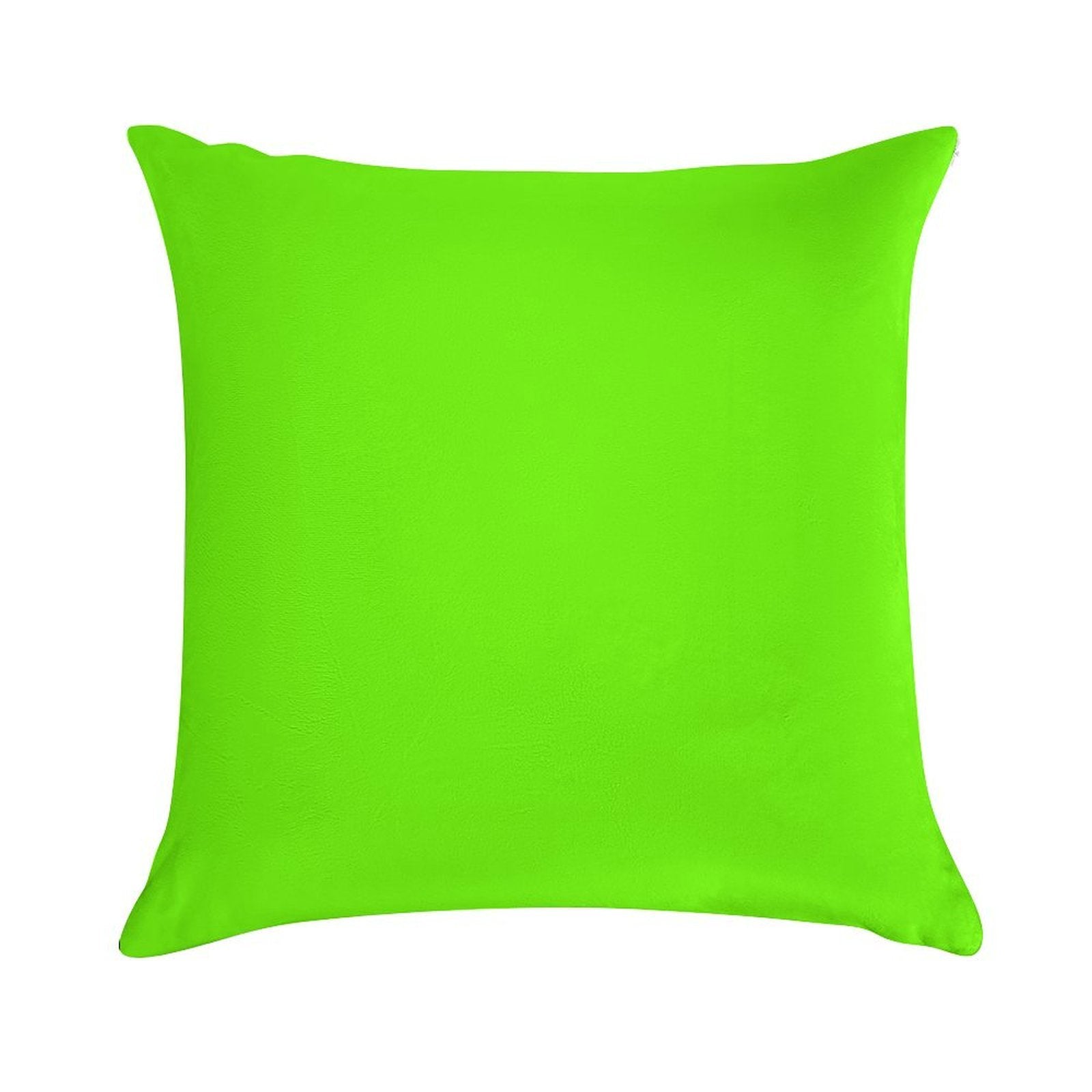 Super Bright Fluorescent Green Neon Soft Anti-Pilling Throw Pillow