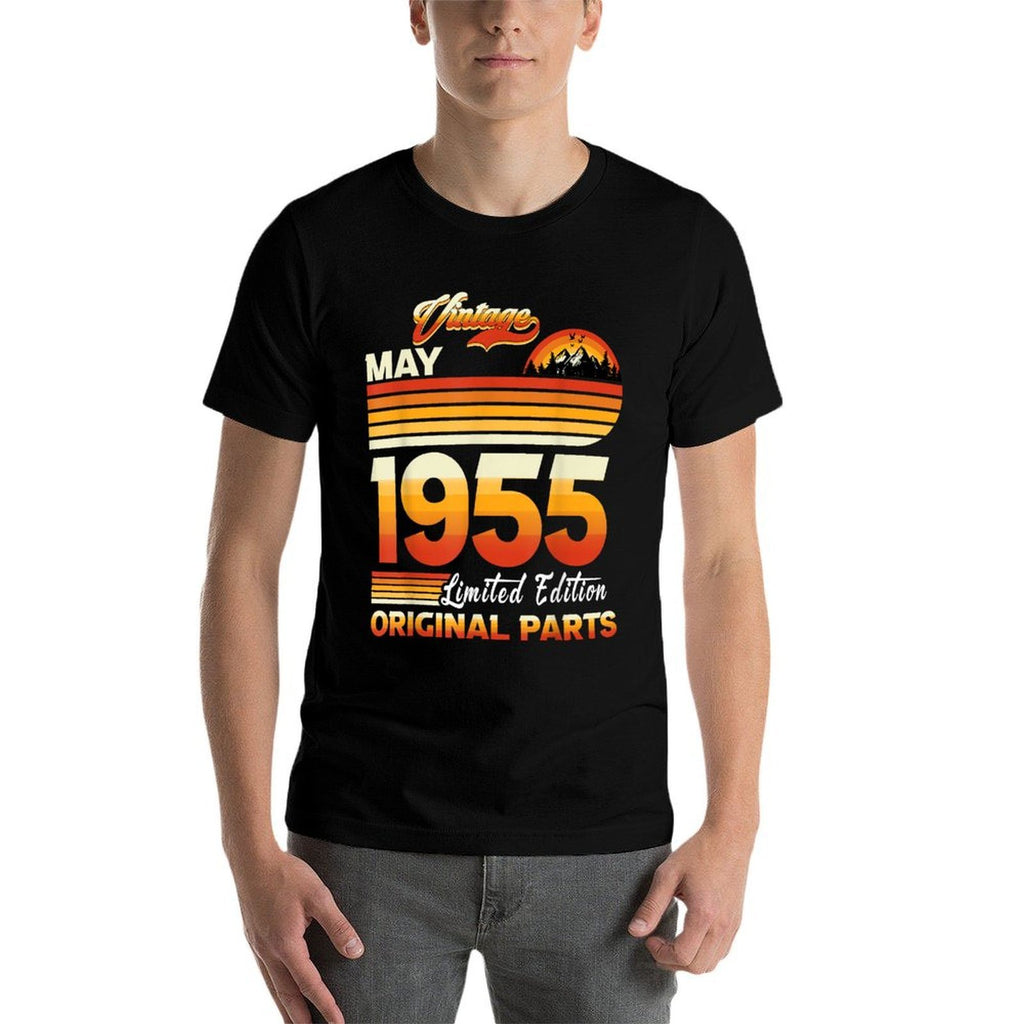 70 Years Old Retro Vintage May 1955 Funny 70th Birthday  Tagless Design T-Shirt