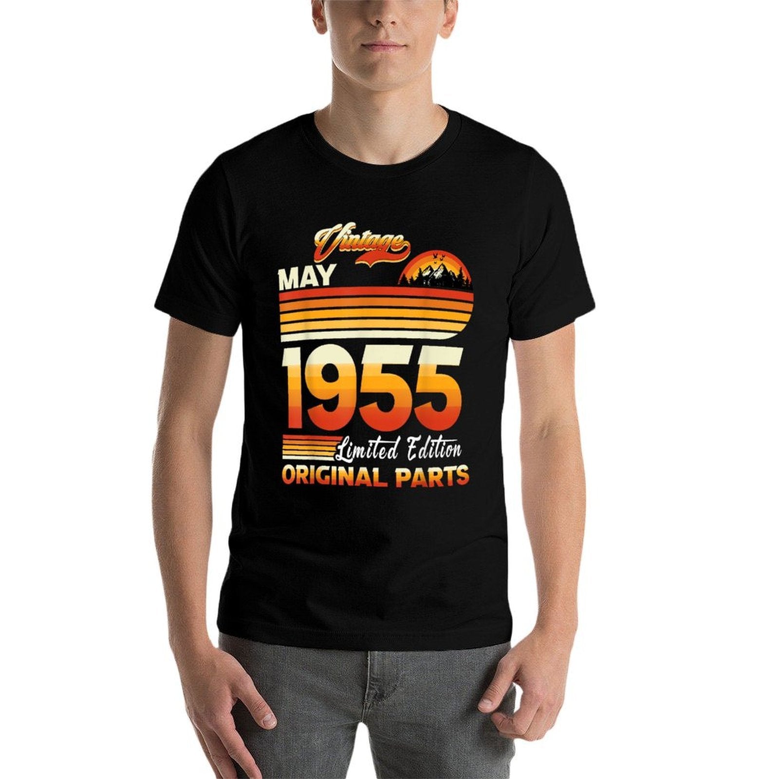 70 Years Old Retro Vintage May 1955 Funny 70th Birthday  Tagless Design T-Shirt
