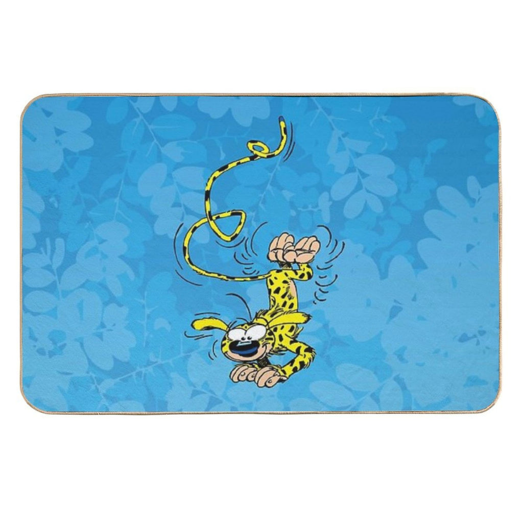 Marsupilami Handstand  Light Blue Design  Rapid-Drying Bath Mat