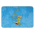 Marsupilami Handstand  Light Blue Design  Rapid-Drying Bath Mat