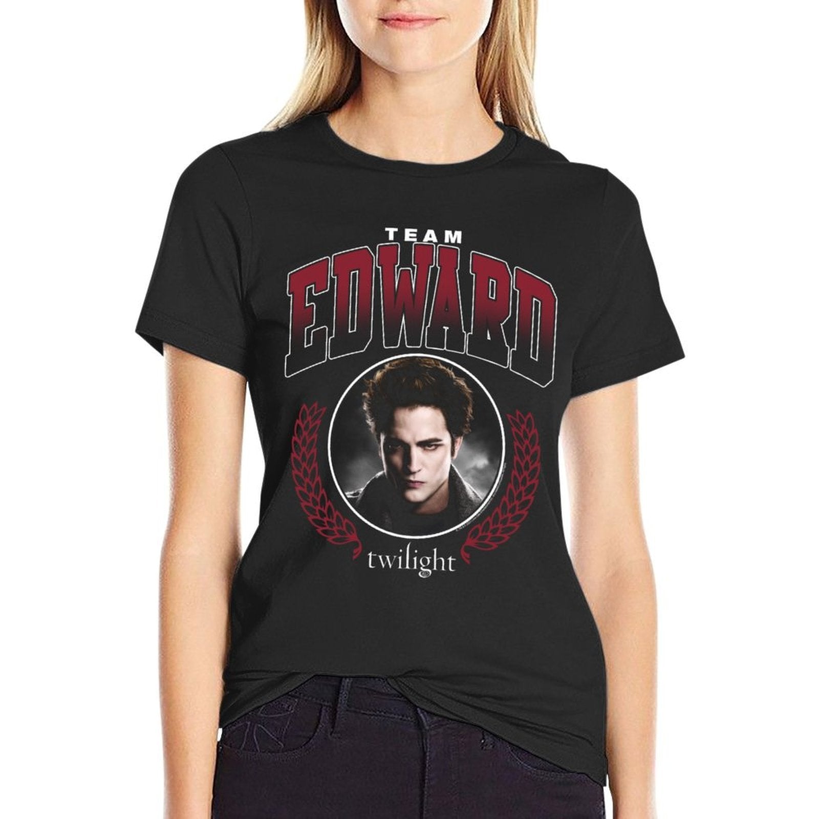 Twilight Team Edward Portrait Sweatshirt  Trendy Pattern T-Shirt