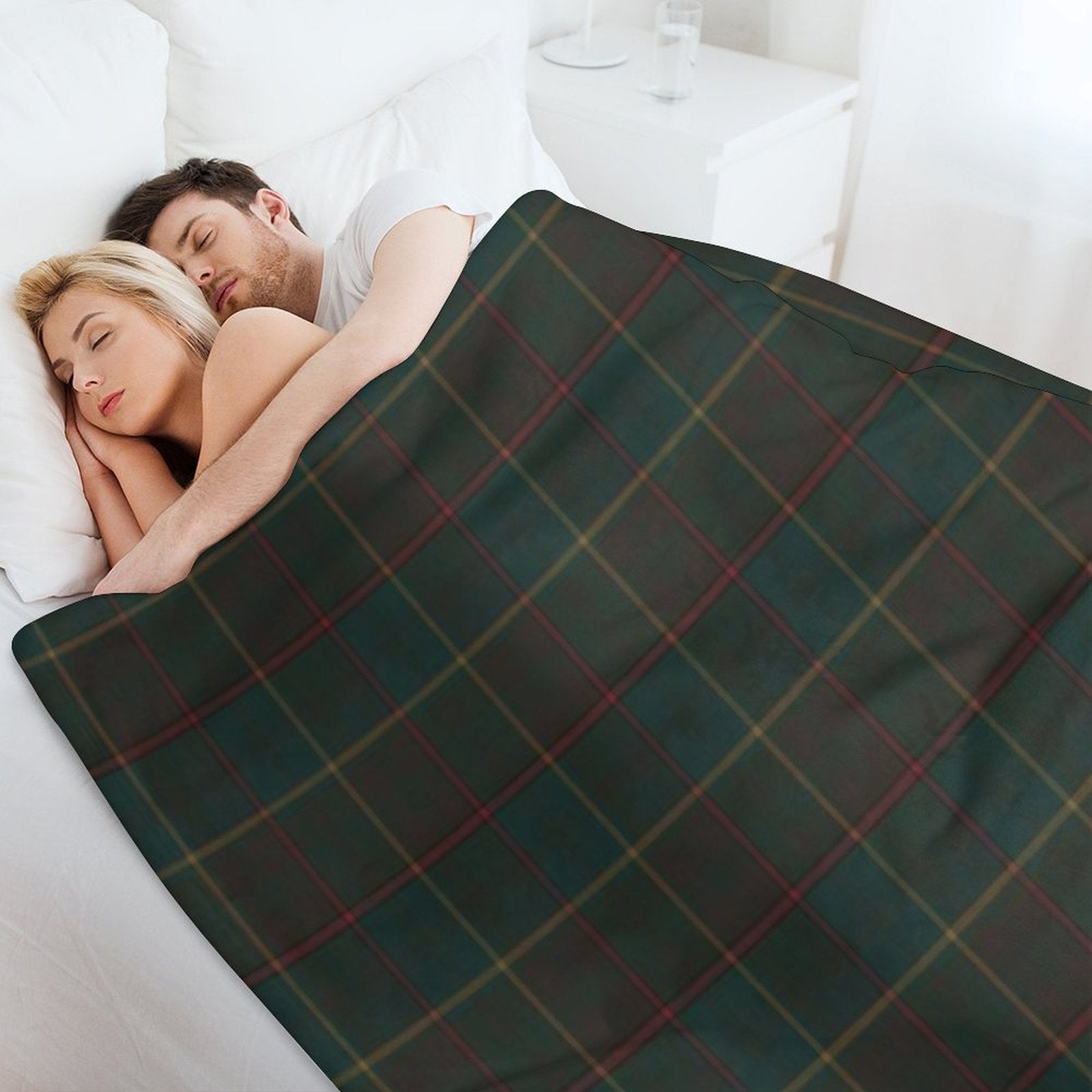 Ontario Provincial Tartan Lightweight Throw Blanket