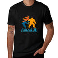 Marvel Studios The Fantastic Four First Steps Team And Logo  Wrinkle-resistant T-Shirt