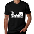 Mens Funny Pomeranian Father Dad The Pom Father Dog Lover  Lightweight T-Shirt