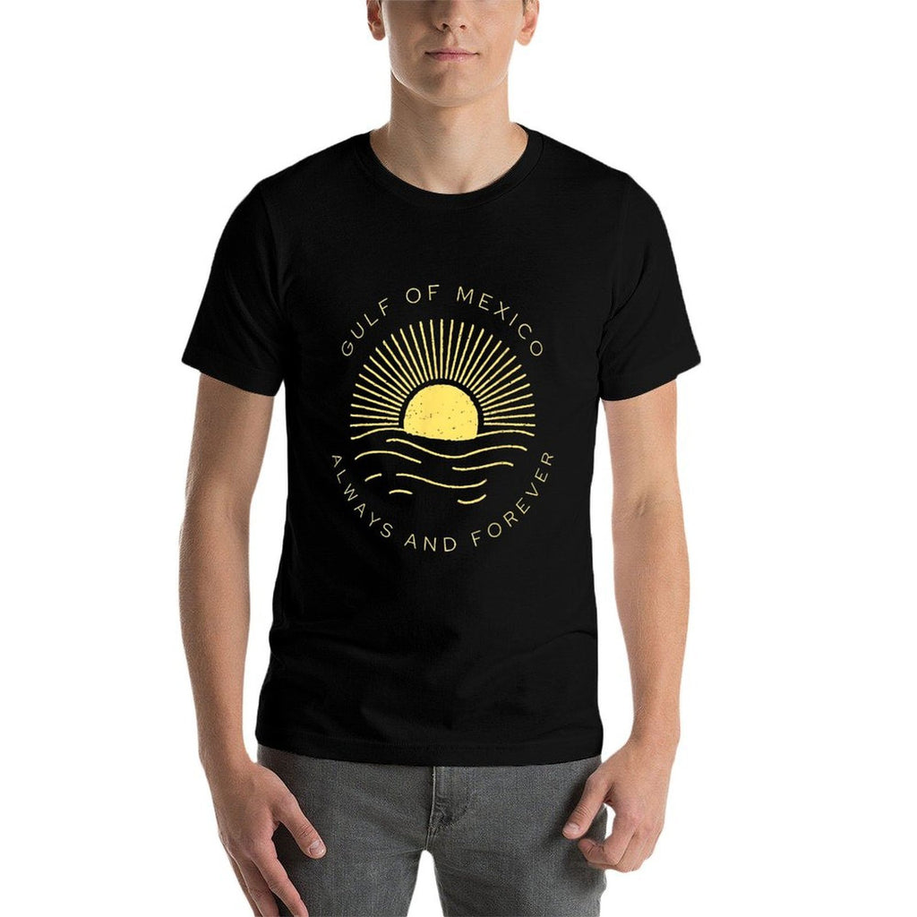Gulf of Mexico Always & Forever Vintage Sunset Political  Graphic-printed T-Shirt