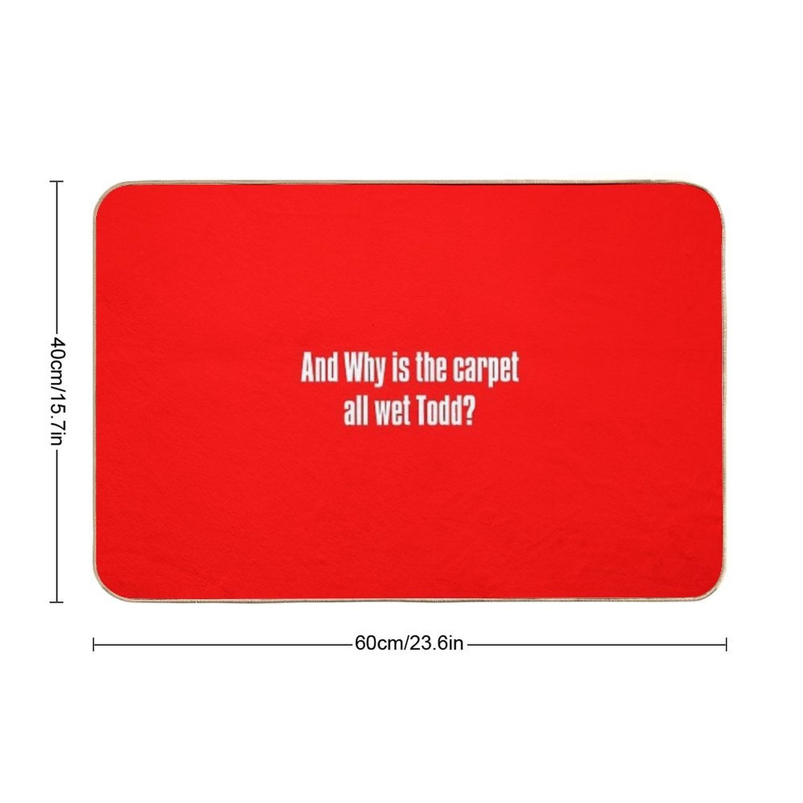 And Why Is The Carpet All Wet Todd  Easy Maintenance Bath Mat