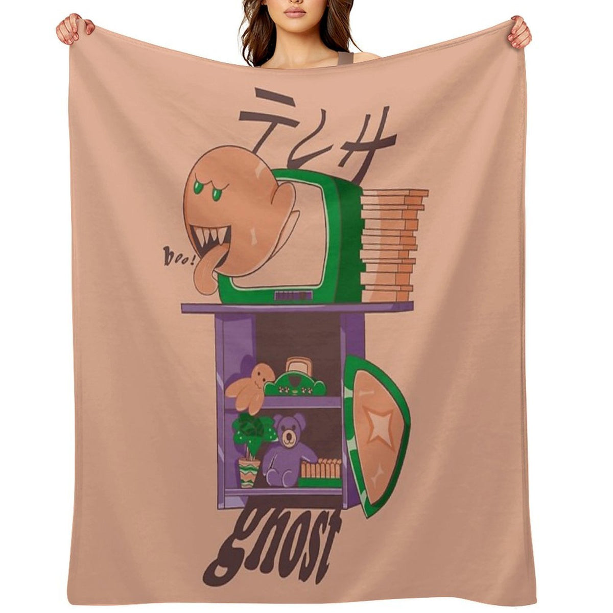Ghost in The Console All-season Throw Blanket