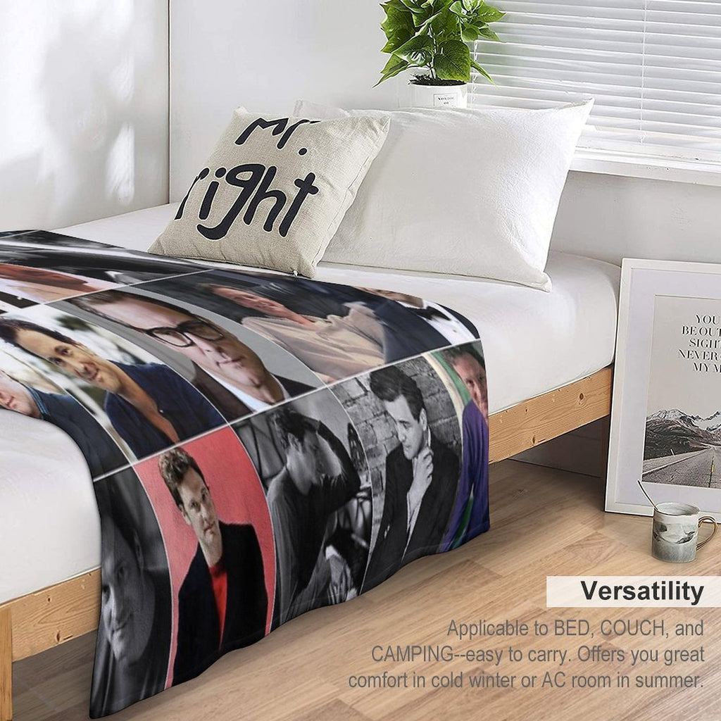 Colin Firth Photo Collage Compact Throw Blanket