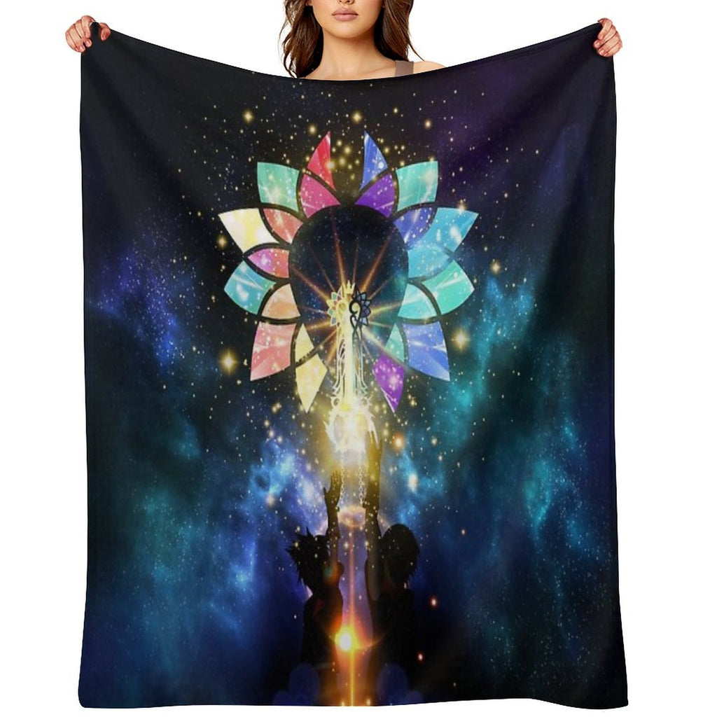Kingdom Hearts - Combined Keyblade Durable Throw Blanket