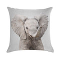 Baby Elephant - Colorful Soft Gift Ready Throw Pillow