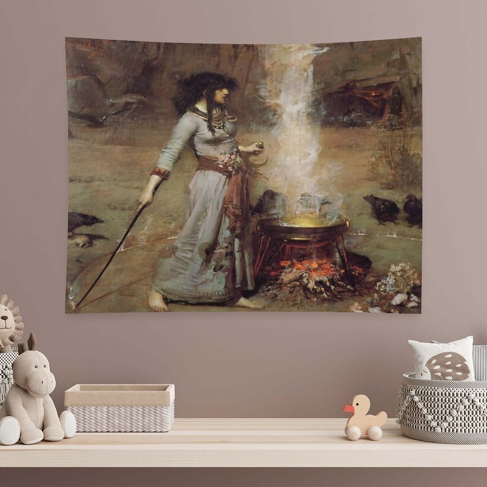 John William Waterhouse - The Magic Circle Tapestry