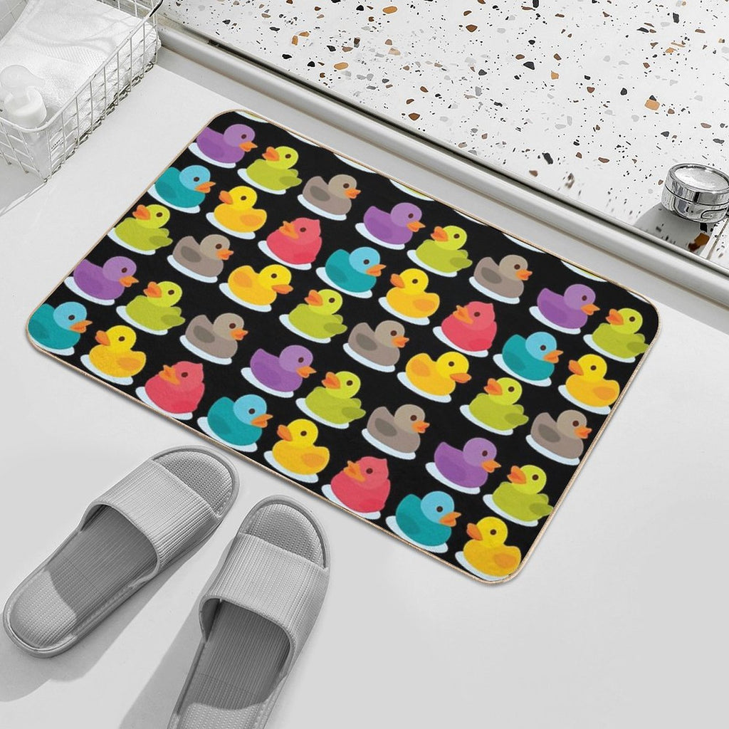 Duck Duck Go! Oh No, Ducks Everywhere!  Stain-Proof Bath Mat
