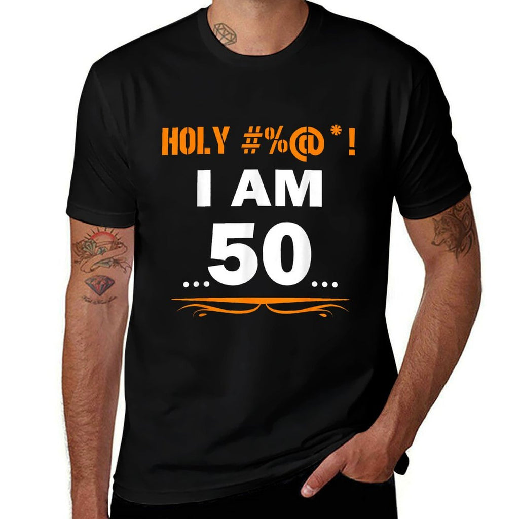 Funny Holy I'm 50 Years Old 50th Birthday Gift  Relaxed-fit T-Shirt
