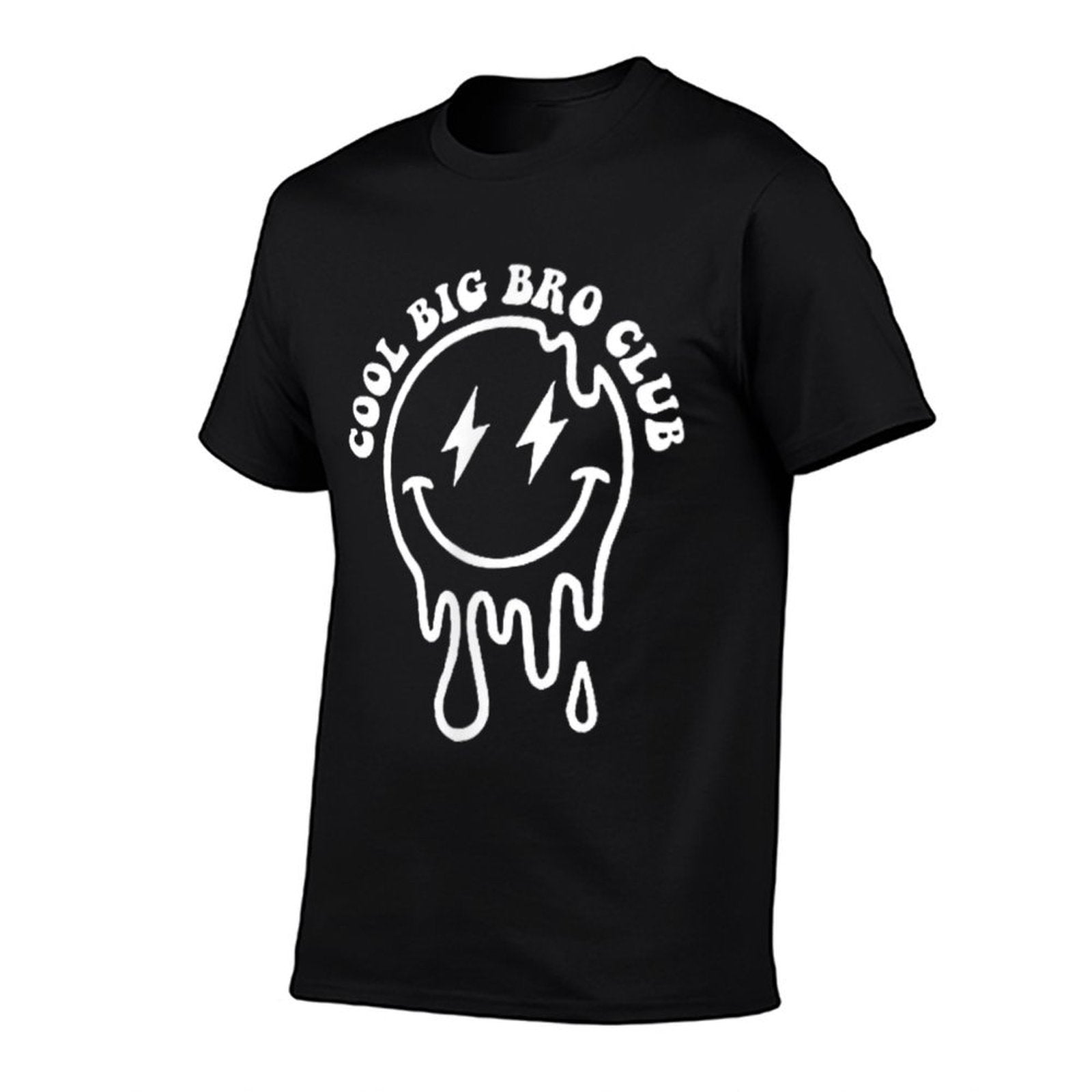 Groovy Cool Big Bro Club Brother Matching Family 2 Sided  Rolled Sleeves T-Shirt