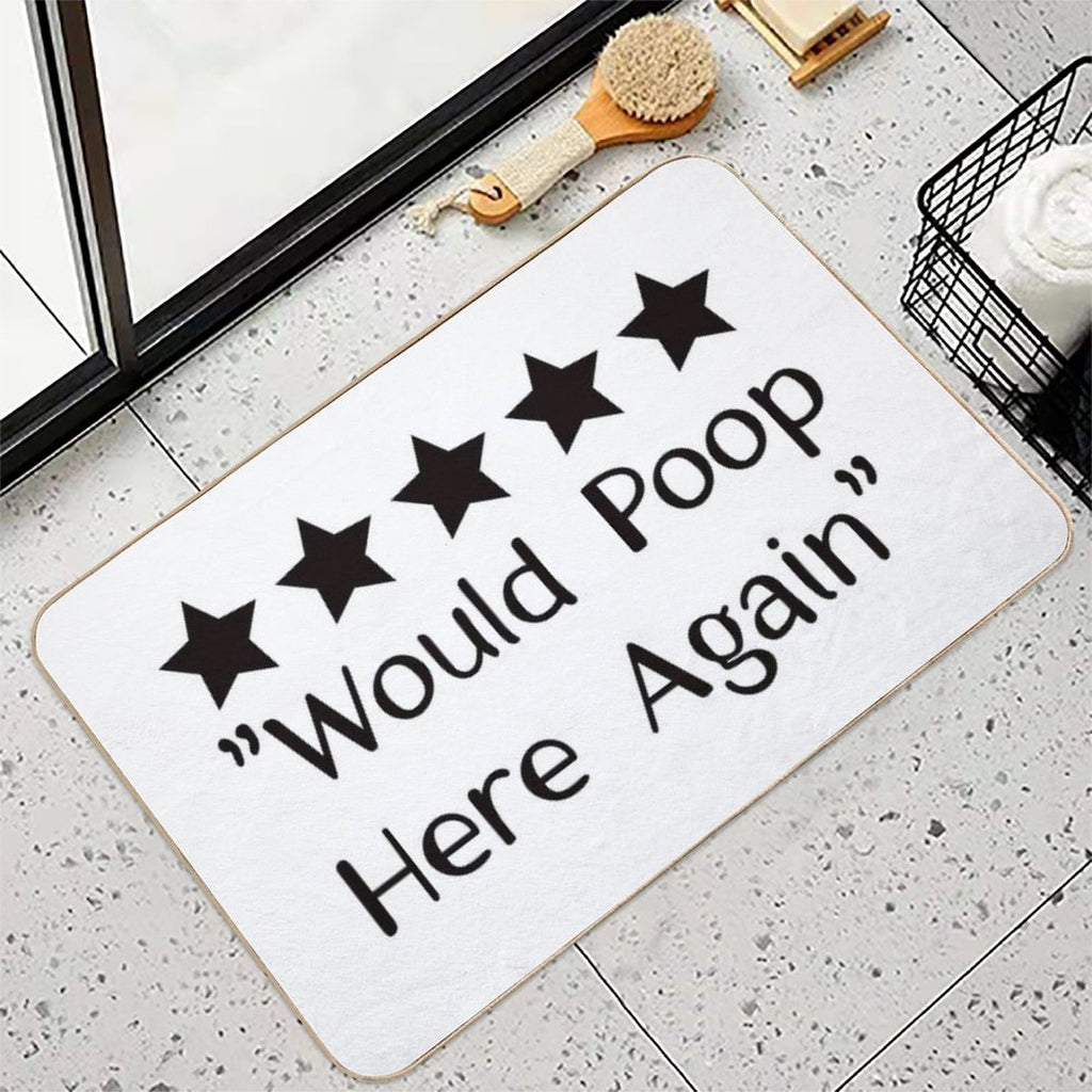 5 Stars Would Poop Here Again  Versatile Bath Mat