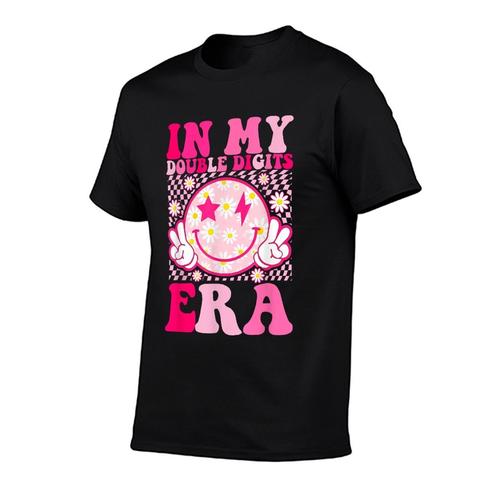 Birthday Happy Face For Women Girls In My Double Digits Era  Moisture-wicking T-Shirt