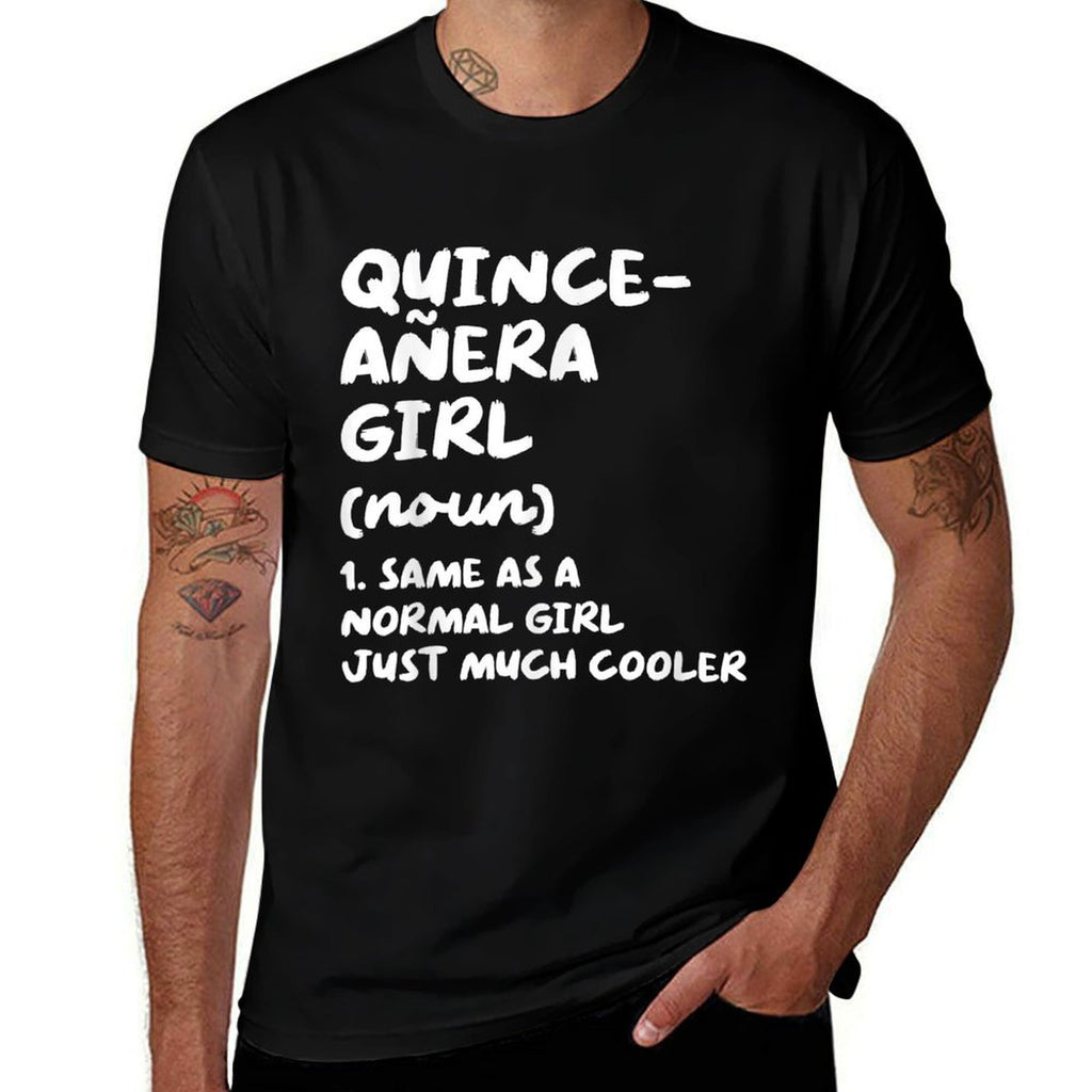 Quinceanera Girl Definition Funny 15th Birthday  Wrinkle-resistant T-Shirt