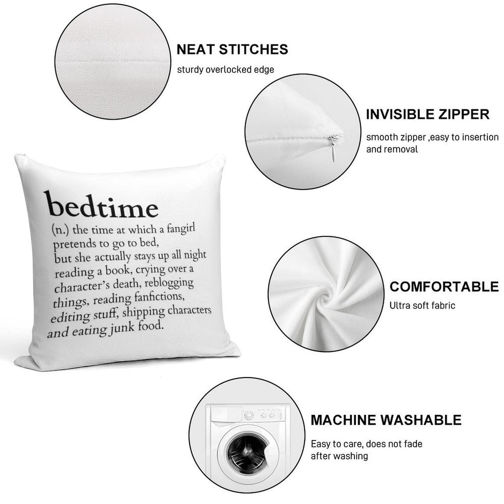 Bedtime Meaning to A Fangirl #books Version Soft Ultra-Soft Texture Throw Pillow