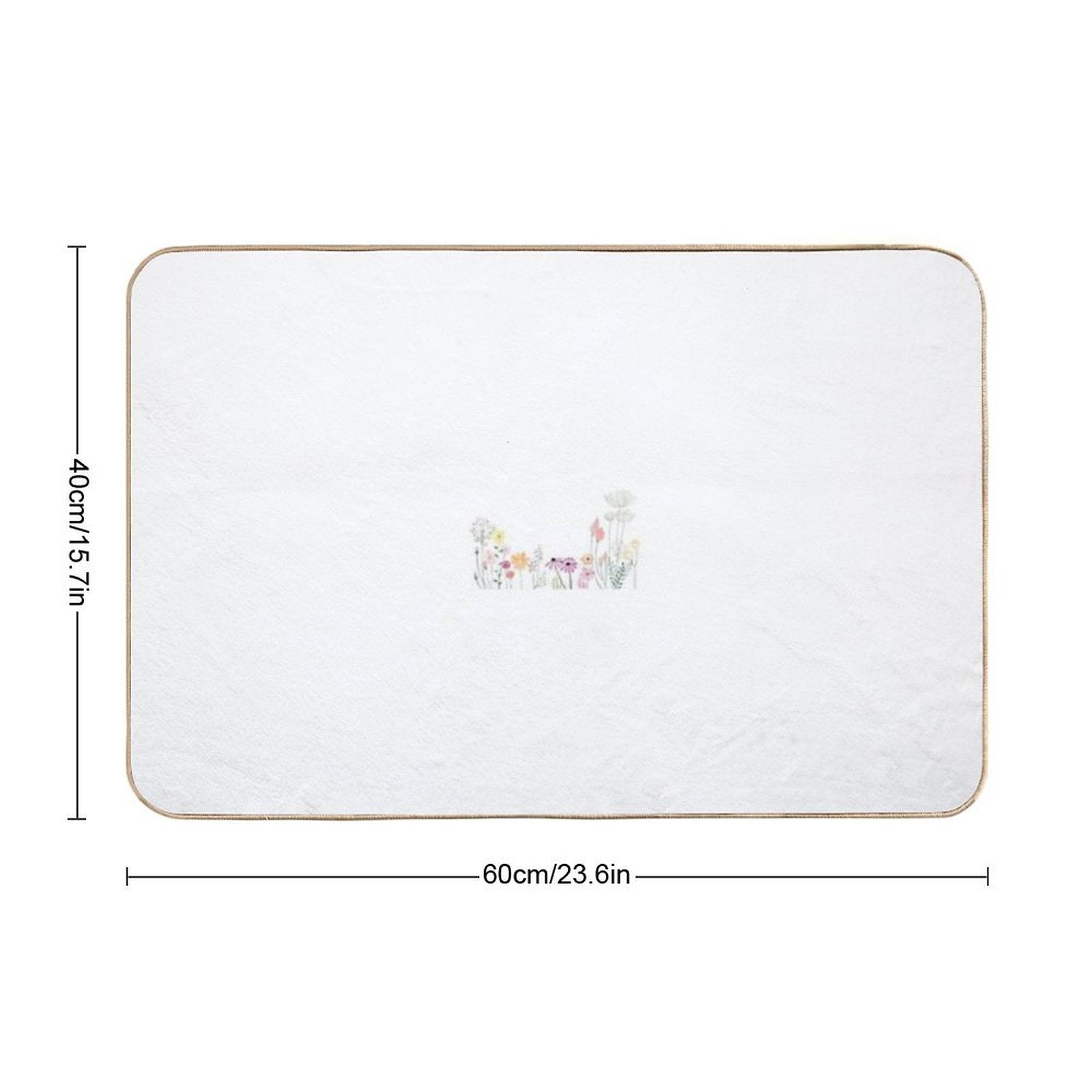 Wildflowers  Stain-Proof Bath Mat