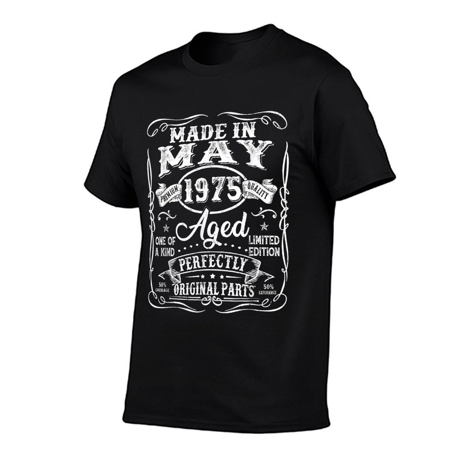 Vintage Made In May 1975 50 Years Old 50th Birthday Men Dad Comfortable T-Shirt