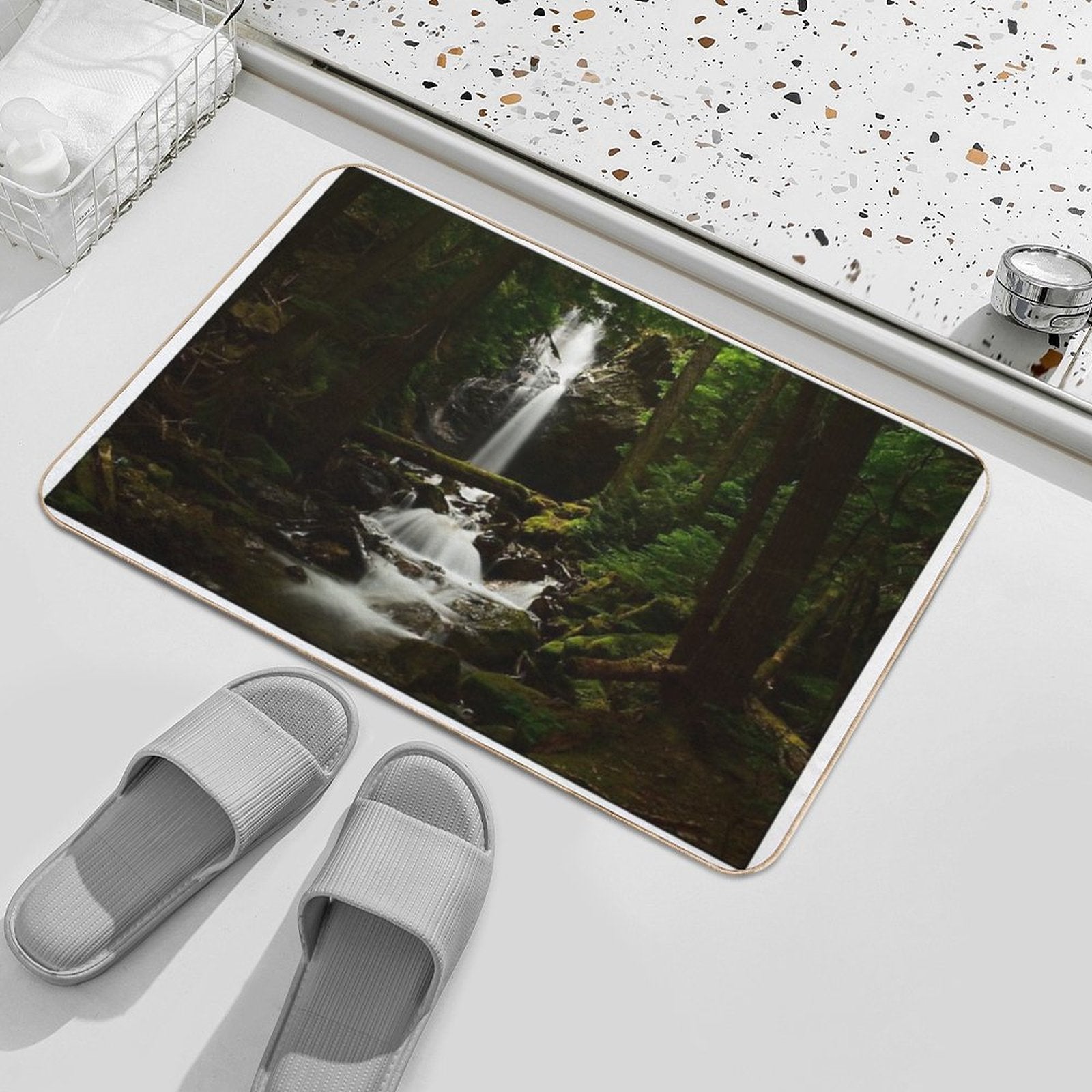 Cedar Hollow Falls  High-Traffic Bath Mat