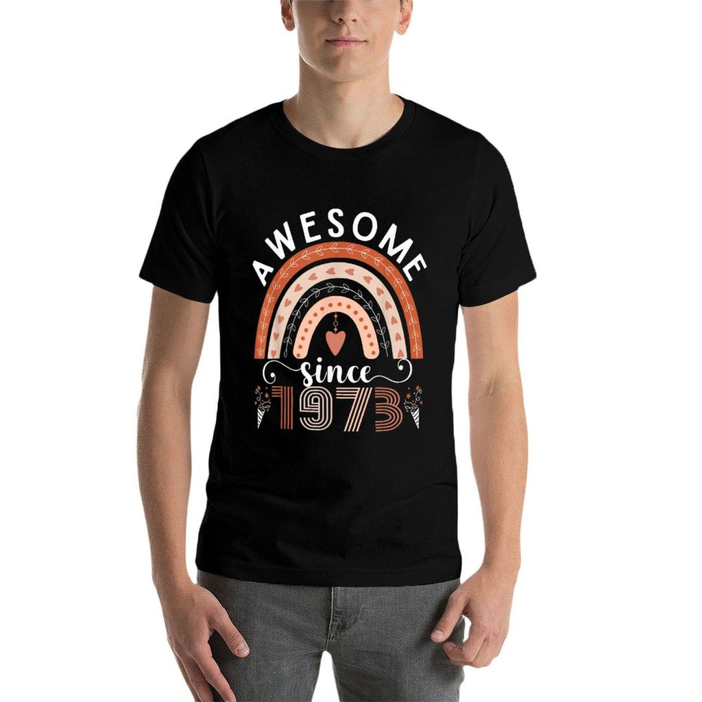 Awesome Since 1973 50th Birthday Women  Polyester Blend T-Shirt