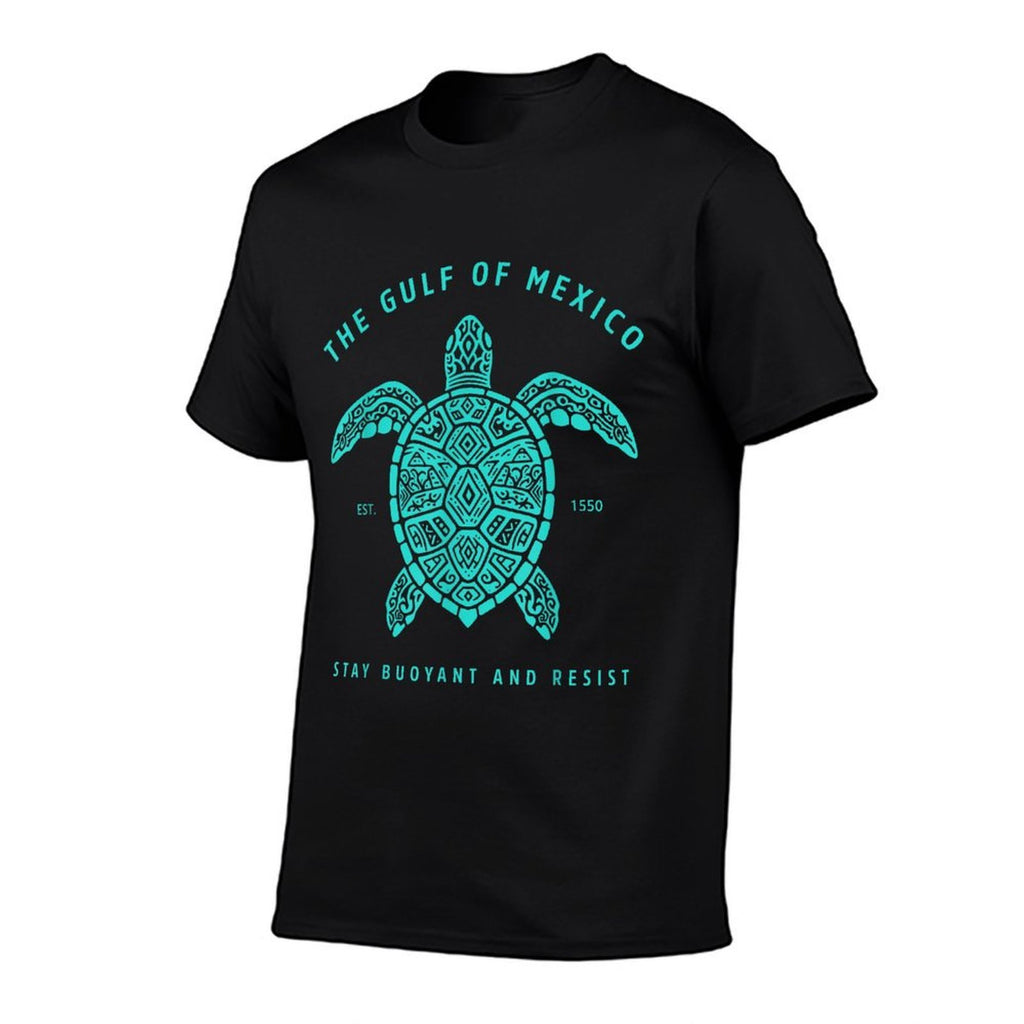 Sea Turtle Gulf Of Mexico Stay Buoyant And Resist  Fade-proof Color T-Shirt