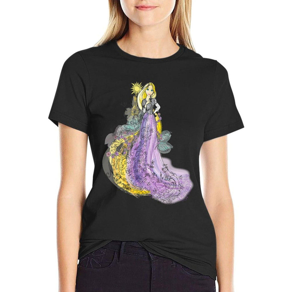 Disney Rapunzel Watercolor Comfortable T-Shirt