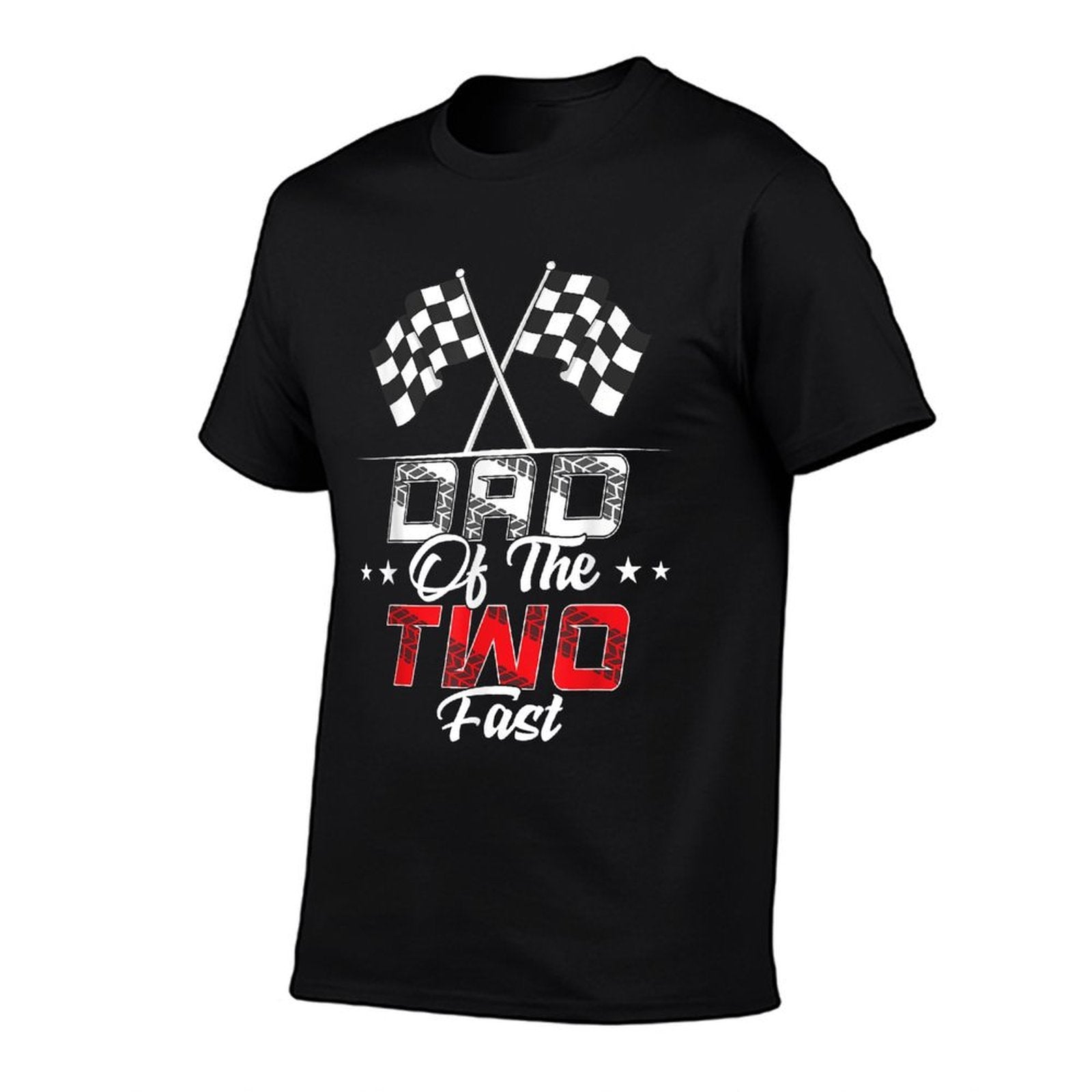 Dad Of The Two Fast Second Birthday Racing Car Family  Eco-friendly Material T-Shirt
