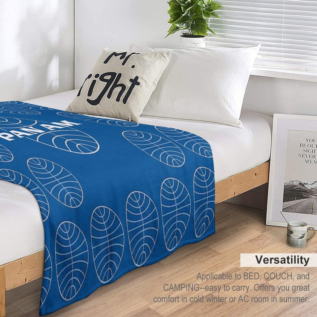 Pan Am  Pan American Airways  Classic Pattern Design Multi-functional Throw Blanket